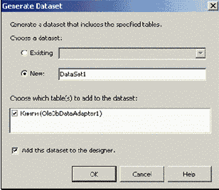  OleDbConnection, OleDbDataAdapter  DataSet